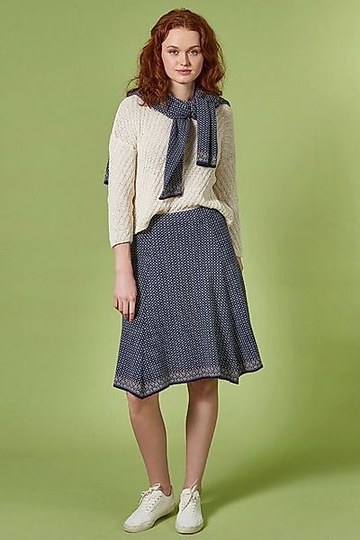 Himalaya Clothing Strickrock Rock Damen mit Jacquard-Diamantmuster - Midi R günstig online kaufen