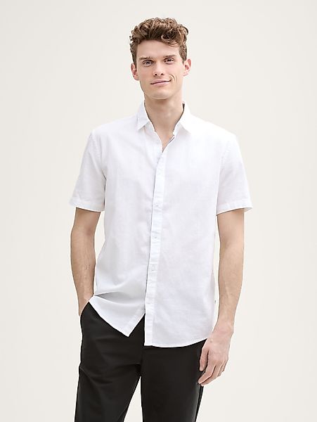 TOM TAILOR Kurzarmhemd Fitted Kurzarmhemd aus günstig online kaufen
