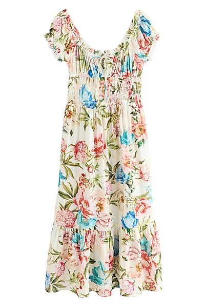 Next Midikleid Midikleid mit Puffärmeln und günstig online kaufen