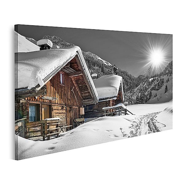 islandburner Leinwandbild Bild auf Leinwand Winter günstig online kaufen