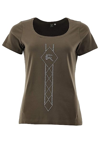 OS Trachten T-Shirt Dularo Tailliert, Rundhalsausschnitt, günstig online kaufen