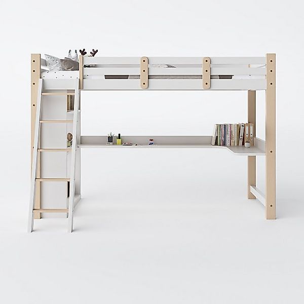 STILVORA Kinderbett Kinderbett 90x200 mit Tisch,Massivholzbett Bettgestell günstig online kaufen