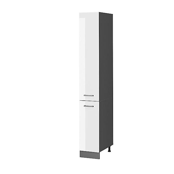Vicco Hochschrank R-Line, Weiß Hochglanz/Anthrazit, 30 günstig online kaufen