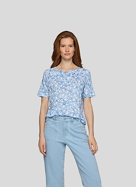 Rabe Print-Shirt "Rabe Shirt mit floralem Allover-Print und dekorativem Aus günstig online kaufen