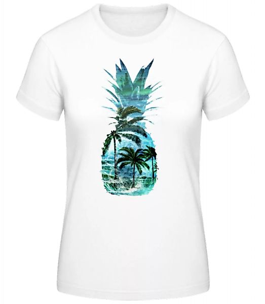 Ananas Palmen · Frauen Basic T-Shirt günstig online kaufen
