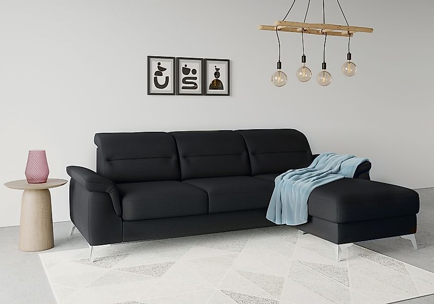 sit&more Ecksofa "Sinatra L-Form" mit Recamiere, optinal mit Kopfteilverste günstig online kaufen