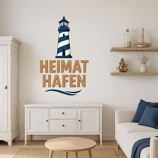 Sunnywall Wandtattoo Aufkleber Maritim Heimathafen mit günstig online kaufen
