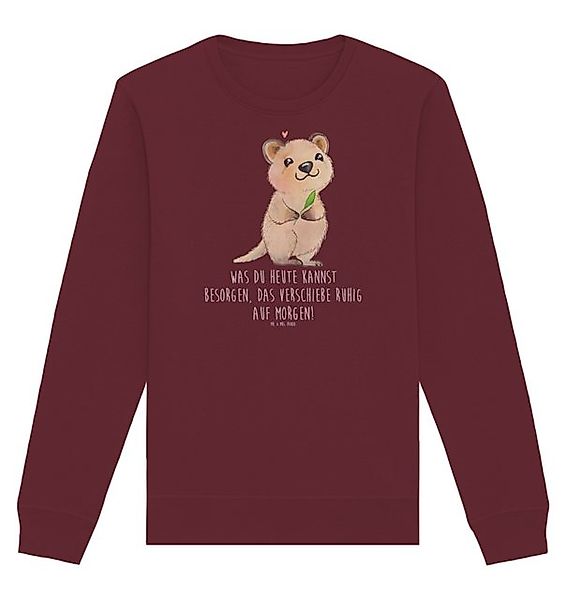 Mr. & Mrs. Panda Longpullover Größe XS Quokka Happy - Burgundy - Geschenk, günstig online kaufen