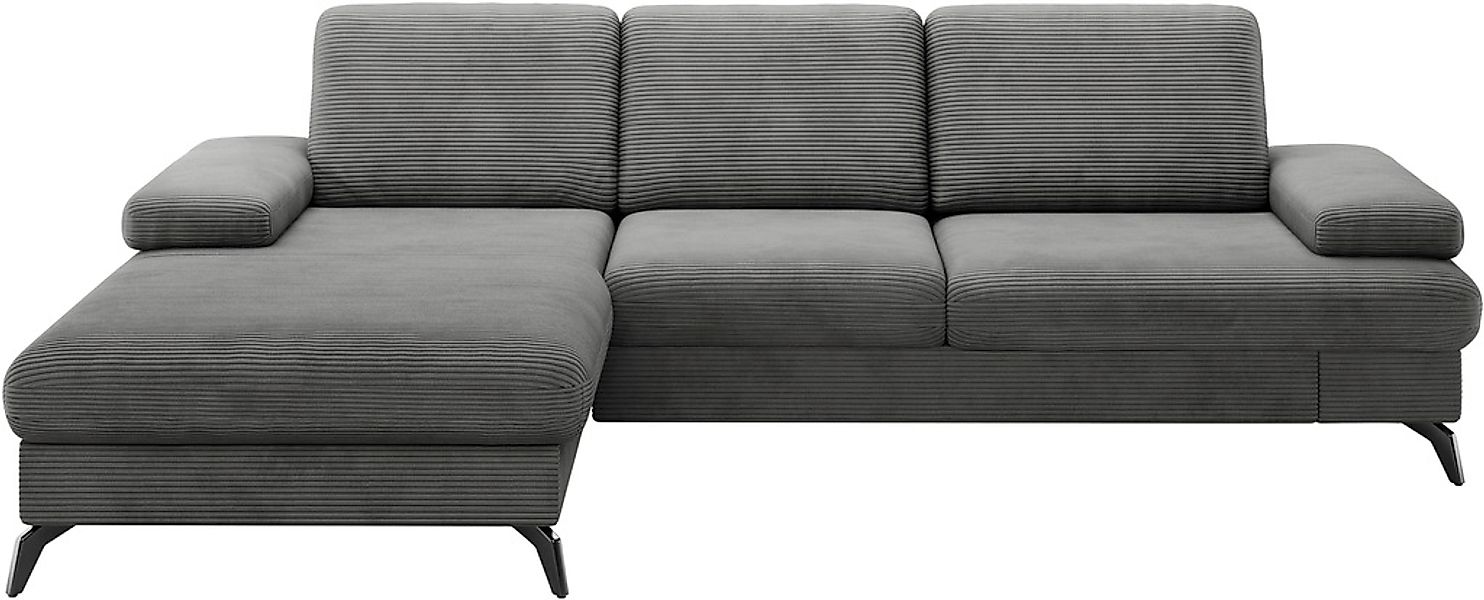 sit&more Ecksofa "Morris Jubi L-Form", inkl. Armteilfunktion und 1 Zierkiss günstig online kaufen
