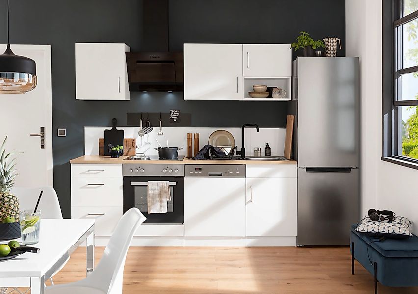 KOCHSTATION Küchenzeile "KS-Haiti", ohne E-Geräte, Breite 220 cm günstig online kaufen