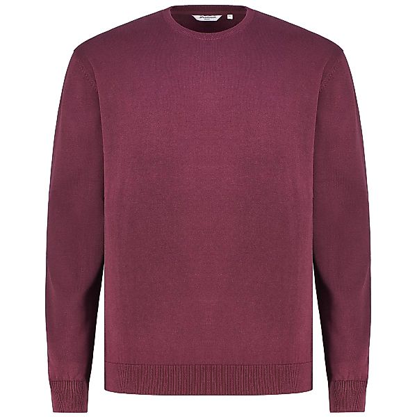 Pfundskerl Feinstrickpullover aus Baumwolle Farbe dunkelrot Größe: 4XL günstig online kaufen