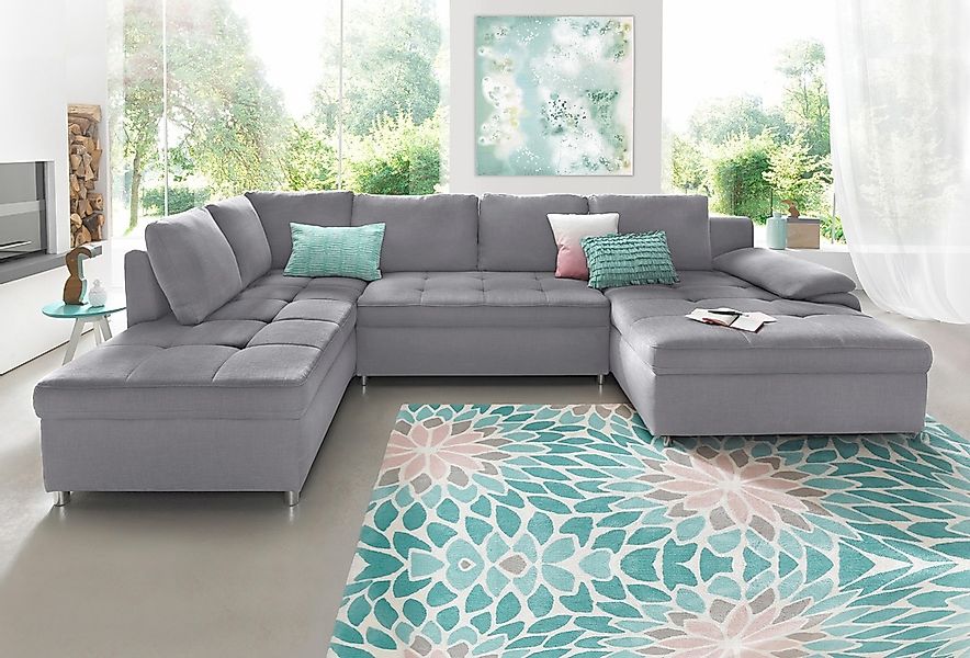 sit&more Wohnlandschaft "Labene U-Form" wahlweise mit Bettfunktion und Bett günstig online kaufen