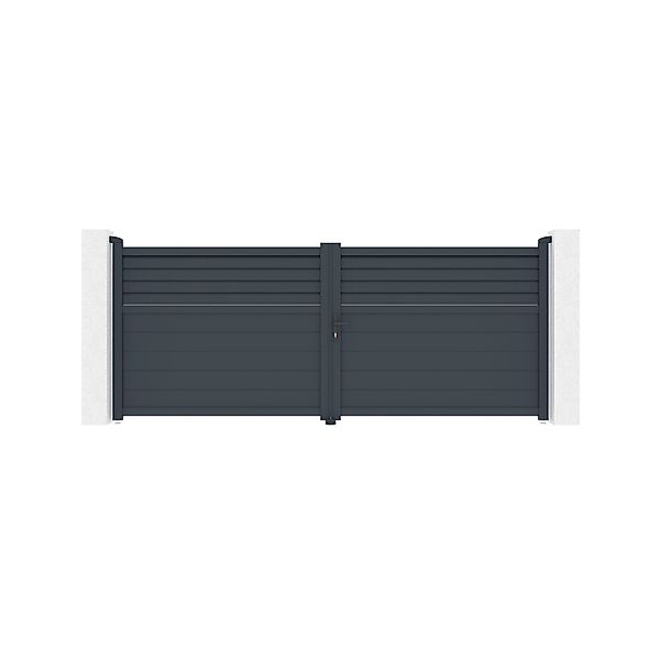 Casanoov Flügeltor Carpatia 350x140cm Aluminium & Ranger B150 Motorisierung günstig online kaufen