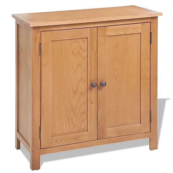 vidaXL Sideboard 70x35x75 cm Massivholz Eiche 243933 günstig online kaufen