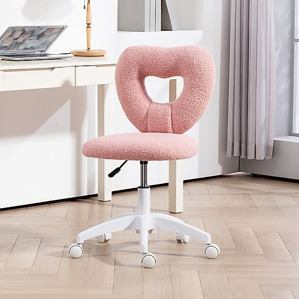 HOMCOM Schreibtischstuhl Bürostuhl Drehbar Homeoffice Stuhl mit Herzförmige günstig online kaufen