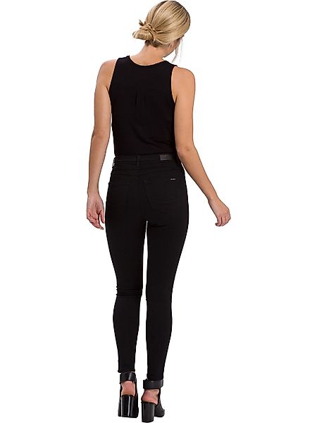 Cross Jeans Damen Jeans Judy - Super Skinny Fit - Schwarz - Black günstig online kaufen