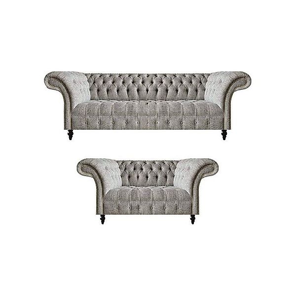 JVmoebel Chesterfield-Sofa Luxus Design Möbel Komplett Sofa Sitzmöbel Sesse günstig online kaufen