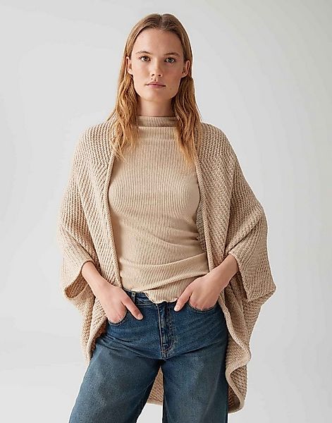 OPUS Cape AMARYLLIS mit Waffelstruktur one size, ovaler Schnitt, Mélange-Ef günstig online kaufen