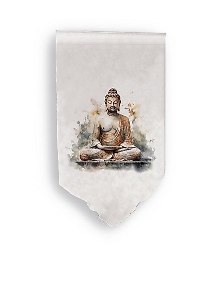 Clever-Kauf-24 Scheibengardine Fensterbehang Buddha natur BxH 40x80 o. 60/9 günstig online kaufen