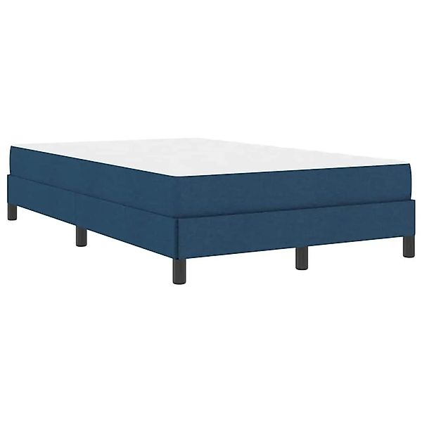 vidaXL Boxspringbett mit Matratze Blau 120 x 200 cm Stoff 3398485 günstig online kaufen