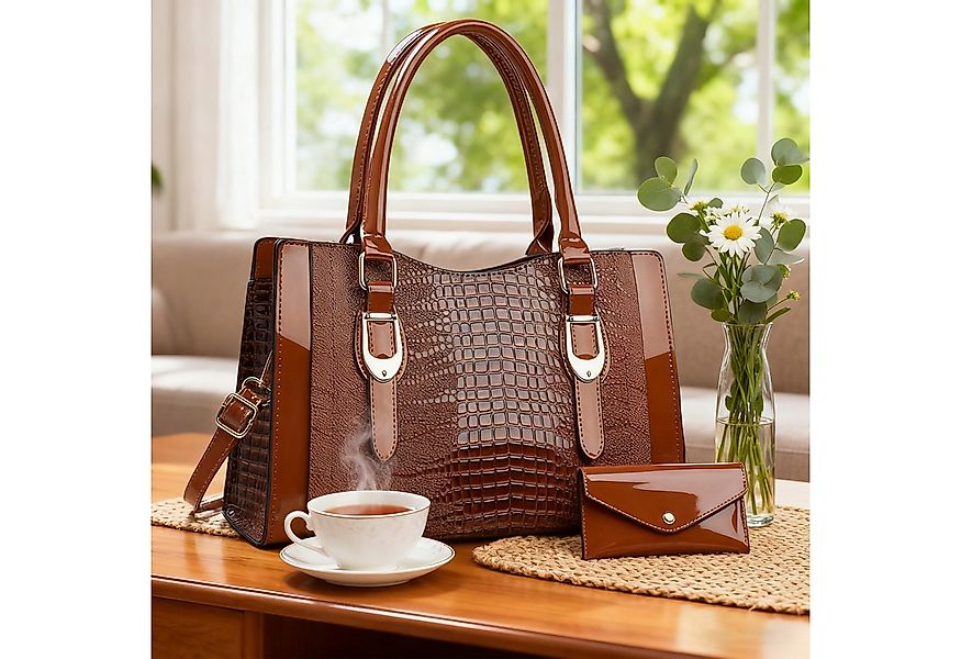 OKWISH Henkeltasche Schultertasche Tragetasche Handtasche Umhängetasche (2- günstig online kaufen