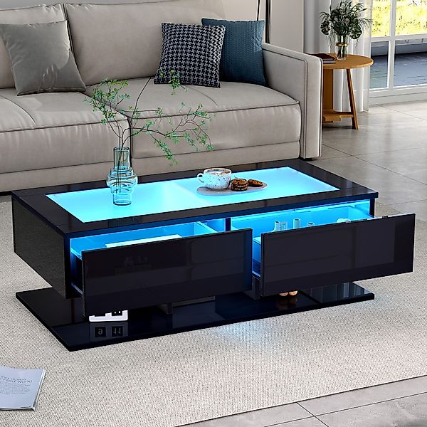 STILVORA Couchtisch mit Schubladen,Wohnzimmertisch Sofatisch mit günstig online kaufen