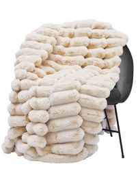 Wohndecke Trendige Kuscheldecke Felloptik 140x220 cm, günstig online kaufen