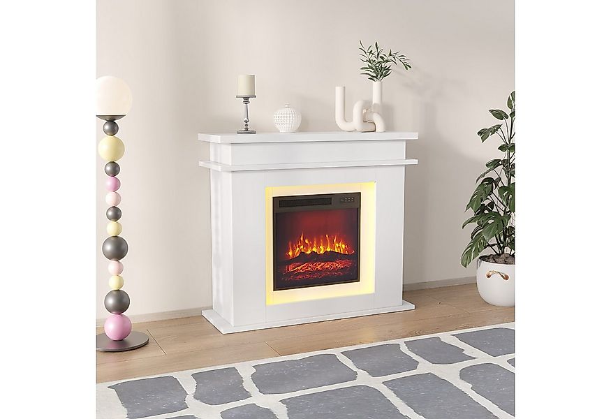 Furnishings Home Elektrokamin Elektrischer Kamin Standkamin mit 3D-Flammene günstig online kaufen