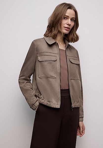 STREET ONE Lederimitatjacke in Velours-Optik günstig online kaufen