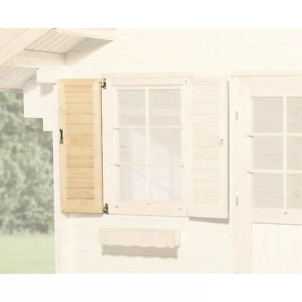 Fensterladen 1-seitig 84 cm x 113 cm für Weka Holz-Gartenhaus 149 und 177 günstig online kaufen