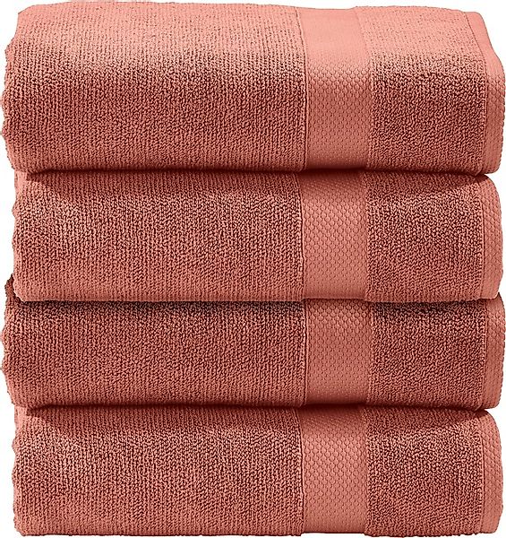 done.® Gästehandtuch »Deluxe«, (Set, 4 St., 4 Gästetücher (30x50 cm), Uni F günstig online kaufen