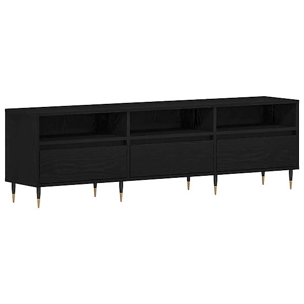 vidaXL TV-Schrank Schwarze Eiche 150 x 30 x 44,5 cm Holzwerkstoff 862876 günstig online kaufen
