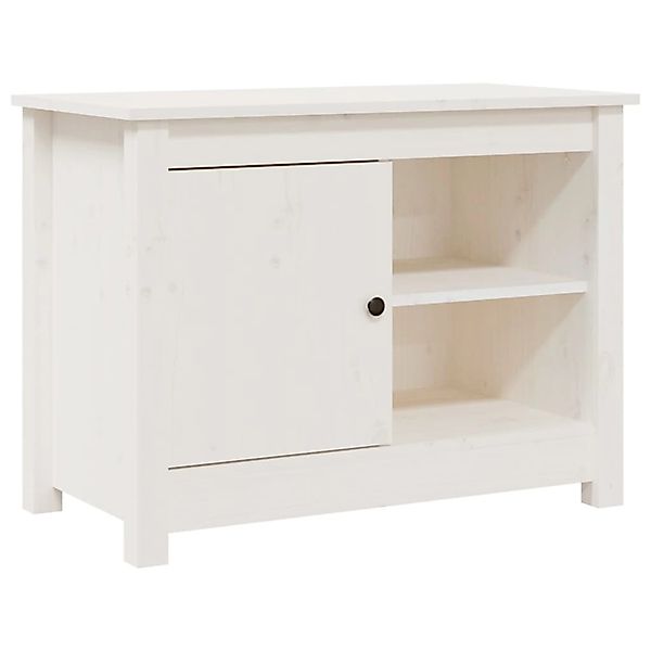vidaXL TV-Schrank Weiß 70x36,5x52 cm Massivholz Kiefer 814580 günstig online kaufen