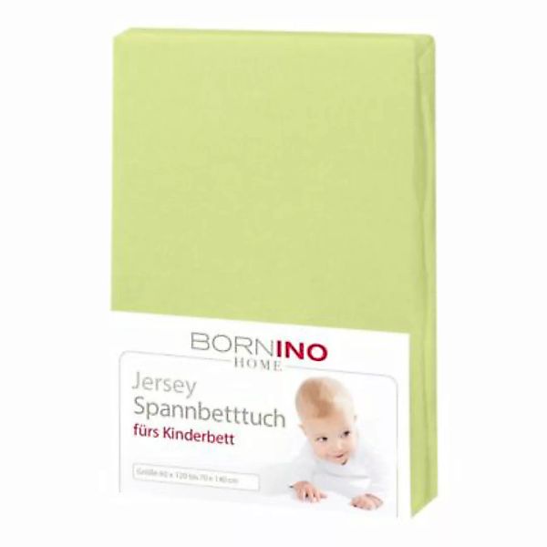 bornino Jersey-Spannbetttuch 60x120 cm - 70x140 cm gelb Gr. one size günstig online kaufen