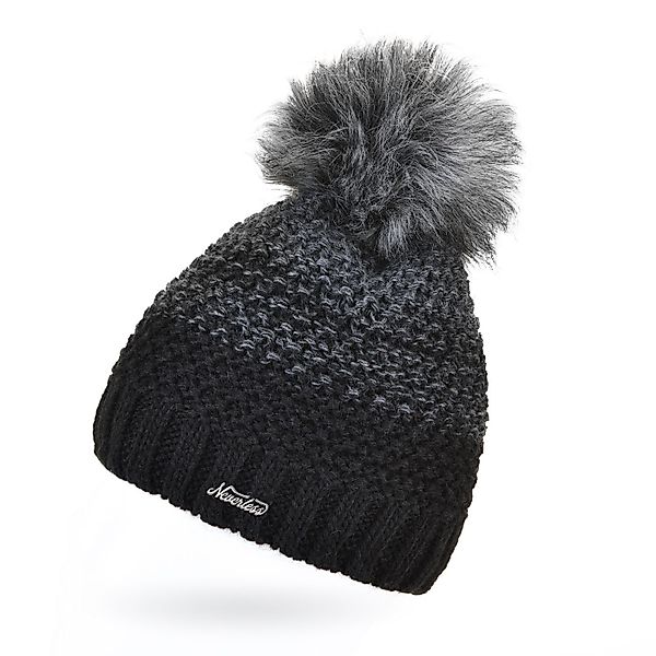 Neverless Bommelmütze Damen Strick-Mütze gefüttert Fleece günstig online kaufen