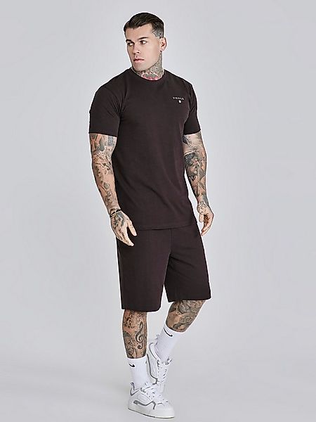 Siksilk T-Shirt & Shorts SikSilk Herren Braunes T-Shirt und Shorts Set günstig online kaufen