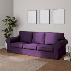 Bezug für Ektorp 3-Sitzer Sofa nicht ausklappbar, violett, Sofabezug für Ek günstig online kaufen