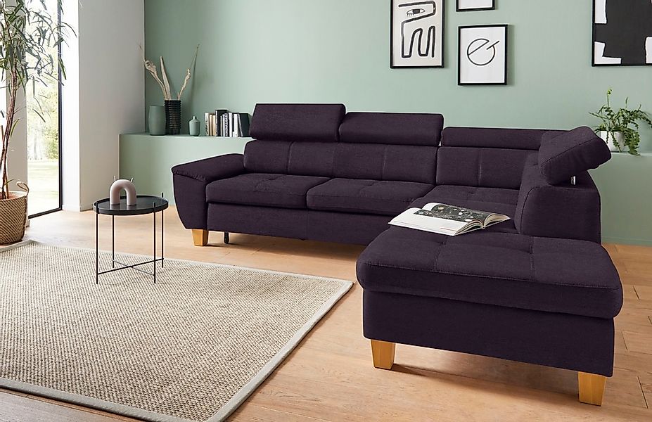 exxpo - sofa fashion Ecksofa "Enya, aufwendige Detailverarbeitung, hoher Si günstig online kaufen