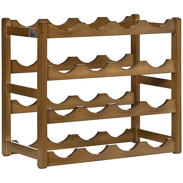 HOMCOM Weinregal Flaschenregal Weinhalter für 16 günstig online kaufen