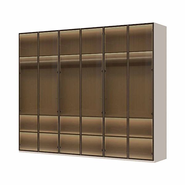 Places of Style Drehtürenschrank "Opera Parsol-Glastüren, LED-Glasbodenbele günstig online kaufen