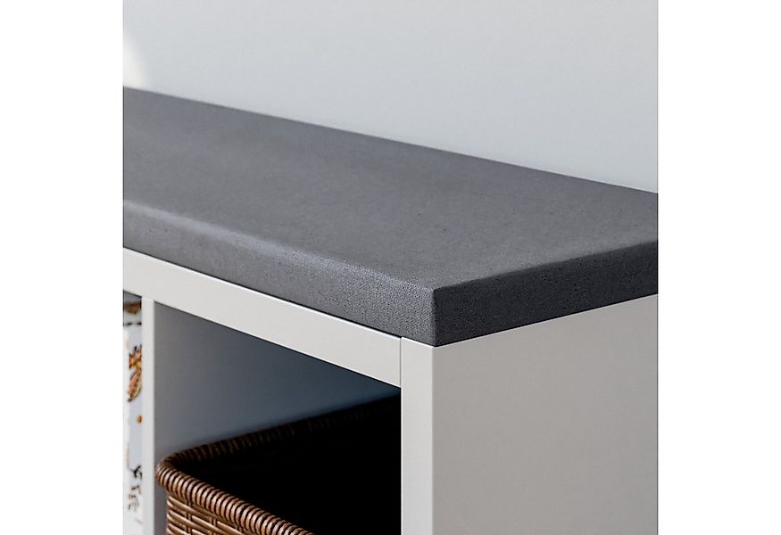 Clutter Cover Sitzkissen für Kallax Regal, Grau, Sitzauflage 4cm Dick, für günstig online kaufen