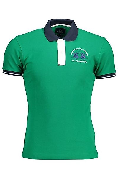 La Martina Poloshirt Grünes Herren Poloshirt Slim Fit mit Stickerei und günstig online kaufen