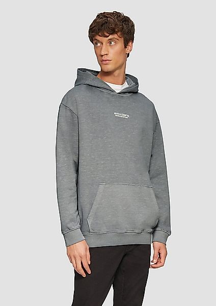 s.Oliver Sweatshirt Sweatshirt Hoodie mit Flammgarn-Struktur im Relaxed Fit günstig online kaufen
