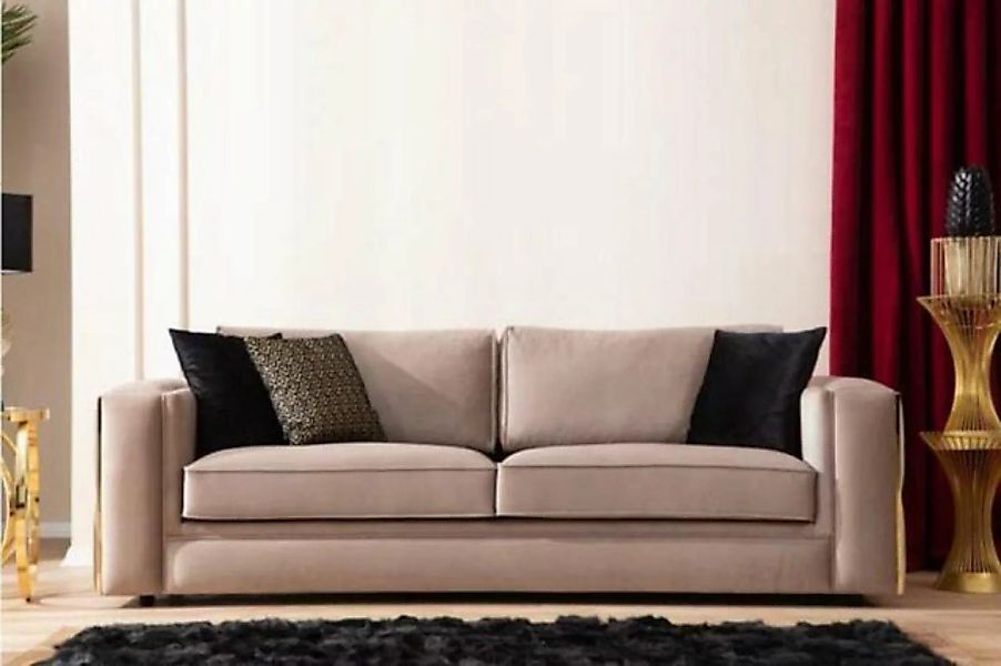 JVmoebel 3-Sitzer Sofa 3 Sitzer Textil Sofas Couch Polster Möbel Moderner D günstig online kaufen
