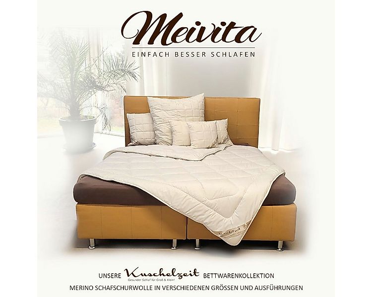 Meivita Naturhaarbettdecke Merino Schafschurwolle extra leichte Sommerdecke günstig online kaufen