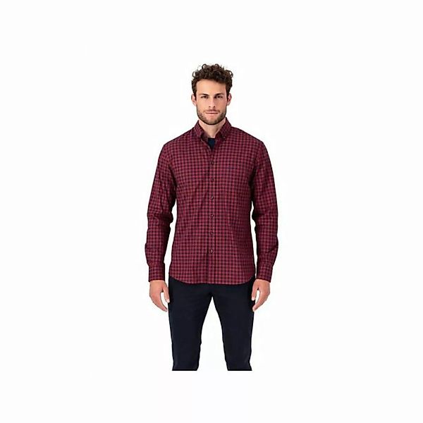 FYNCH-HATTON Langarmhemd rot regular fit (1-tlg) günstig online kaufen