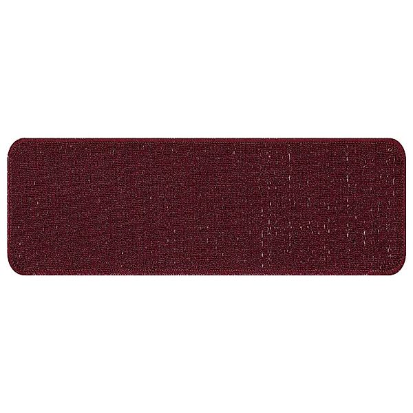 vidaXL Rutschfeste Treppenmatten 15 Stk Bordeaux 60 x 25 cm PP 4019812 günstig online kaufen