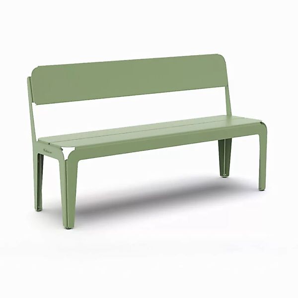 Bended Bench / Outdoor Bank mit Rückenlehne grün günstig online kaufen