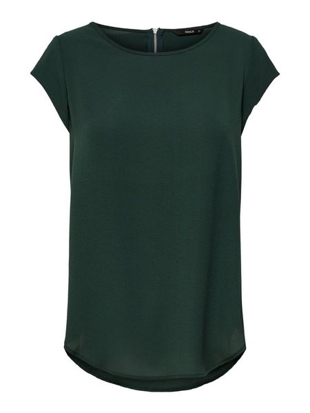 ONLY Blusenshirt Einfarbige Kurzarm Oberteil ONLVIC günstig online kaufen