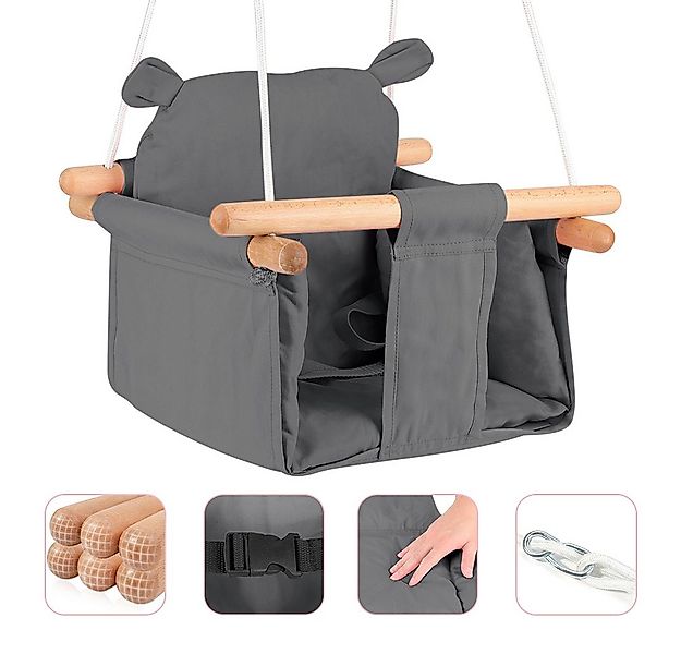 JEOBEST Babyschaukel Kinderschaukel, Verstellbar mitwachsend Kinder Schauke günstig online kaufen